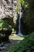 Cascade du Moulin, Bouchoux, Jura, France.