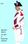20e régiment d'infanterie de ligne de 1791 à 1793