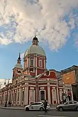 église Saint-Panteleïmon au croisement de la rue Pestelia et ruelle Soliana