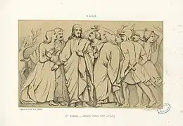 Jésus trahi par Judas.