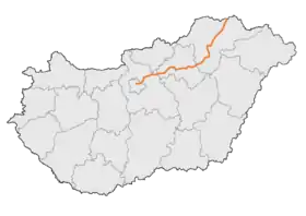 Carte de la route principale 3