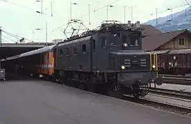 Ae 3/6I no 10649 à Buchs SG, le 30 juillet 1988.