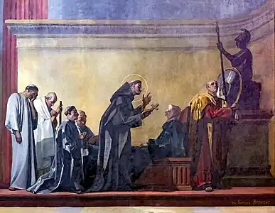 Saint Martin convertit sa mère, 1896, Buzet-sur-Tarn, église Saint-Martin.