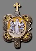 X "Jésus est dépouillé de ses vêtements"