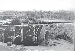 Premier modèle d'affût (Anschiessgerüst).