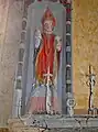 Chapelle Saint-Nicolas de Priziac : statue de saint Nicolas.