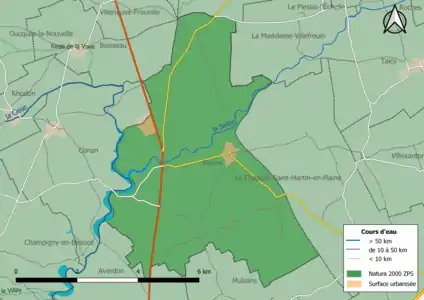 Le territoire communal est entièrement inclus dans la zone Natura 2000 « la Petite Beauce ».