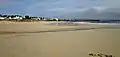 La plage de Landrevet-Le Pouldu à cheval sur les anciennes communes d'Esquibien et Audierne.
