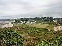 L'isthme reliant la Pointe de Primel au continent (vu depuis la "maison du douanier")