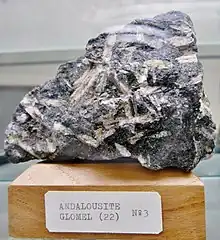 Andalousite de Glomel (musée René Métairie).