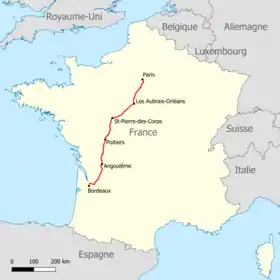 Voir la carte de la ligne.