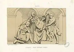 Jésus couronné d'épines.