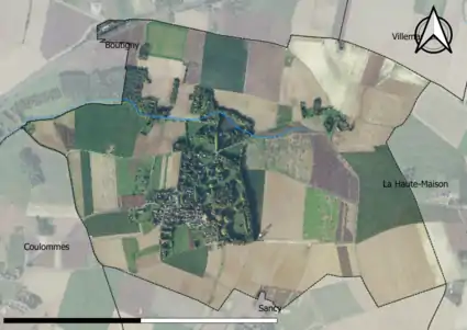 Carte orhophotogrammétrique de la commune.