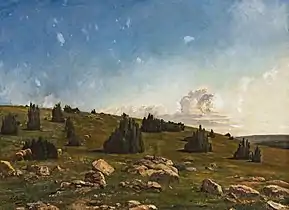 Paysage des Causses (étude préparatoire à Dieu les Garde)