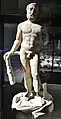 Statue d'Hercule en marbre trouvée aux Plomarc'h (IIe siècle après J.-C., Musée de Bretagne).