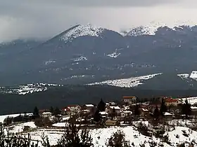 Plana : un hameau du village en hiver
