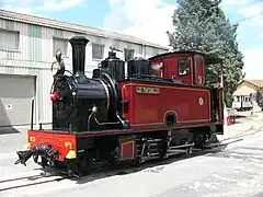 La Meuse 130T no 9 (3932) du Musée des transports de Pithiviers (France).