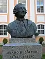 Buste d'Adam Rudolph von Schönberg dans la cour d'honneur