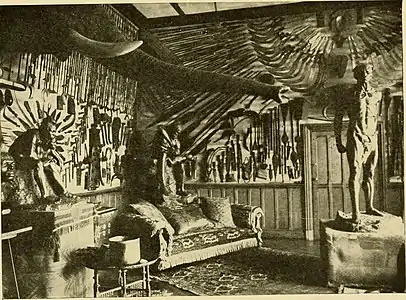 Foto de la cabanne de Ward au Congo, dans A voice from the Congo (1910)