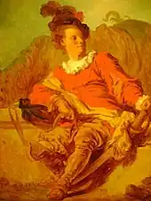 Jean-Claude Richard, l'‘bbé de Saint-Non, vêtu à l’espagnole par Jean-Honoré Fragonard (1769), Barcelone, musée national d'Art de Catalogne.