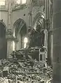 Le maître-autel détruit