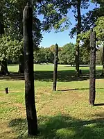 Abri-cavalier (1872) :ruines de l’abri hexagonal- Chemin des Anémones