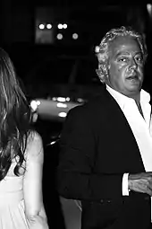 Photo en noir et blanc représentant Aby Rosen.