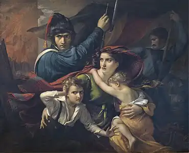 Épisode des journées de septembre 1830 (1830), Mairie de Bruxelles.