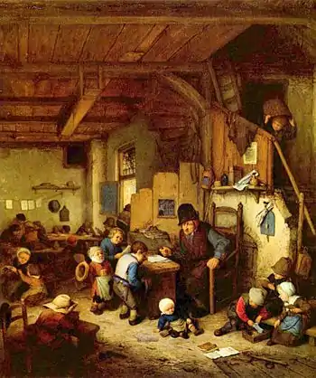 Adriaen van Ostade: Le Maître d'école (1662)