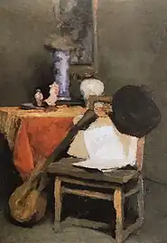 Coin d'atelier, 1876 (Huile sur carton ; 67 × 52 cm), Liège, La Boverie