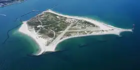 Vue aérienne de Düne.