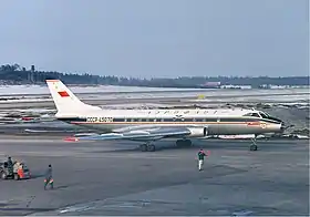 Un Tupolev Tu-124 similaire à l'avion accidenté.