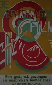 affiche de théâtre pour Herman Teirlinck