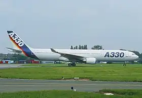 Un Airbus A330-300 d'Airbus Industrie, similaire à celui impliqué dans l'accident, ici en juin 1993.