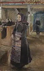 Jeune fille dans l'ancienne église de Keuruu, 1889
