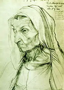 Un portrait de sa mère âgée (1514)