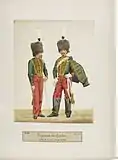 Guides de la Garde impériale en tenue de service et en tenue de ville