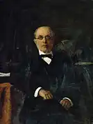 Portrait du substitut du procureur du Saint-Synode Konstantin Pobedonovstev, 1899, huile, toile — Musée Russe.