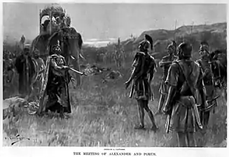 Alexandre rencontre Poros.