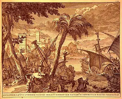 Alexander est saisi par le désir de visiter l'océan Indien placant les marins en grand danger.