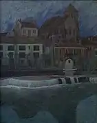 Nuit dans un village français, Montigny-sur-Loing