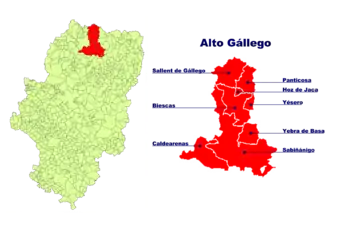 Localisation de Alto Gállego