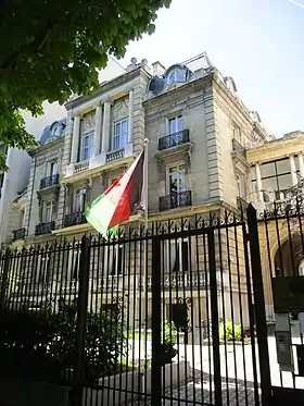 Vue de la mission diplomatique