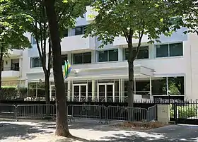 Vue de la mission diplomatique