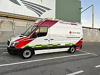 Ambulance de la Croix-Rouge en Biscaye