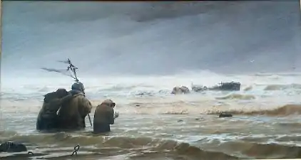 Francis Tattegrain, Les Deuillants à Etaples (1883)