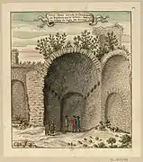 Aquarelle Louis Boudan, 1699.