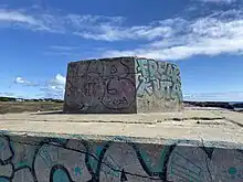 Support hexagonal où était monté un radar de la station.