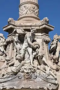 Le Torrent, fontaine Cantini (1911), Marseille, place Castellane.