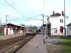 Vue en direction de Paris-Saint-Lazare.